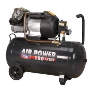 Sealey 100L V-Twin Direct Drive 3hp Compressor (SAC10030VE)