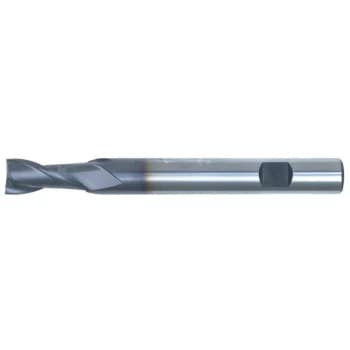 Swisstech - 5.00MM HSS-Co 8% 2 Flute Weldon Shank Long Series Slot Drills - TiCN C