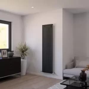 Ximax Fortuna Anthracite Vertical Designer Radiator, (W)472mm X (H)1800mm
