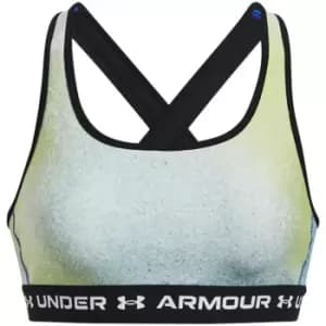 Under Armour Crossback Print Sports Bra - Grey