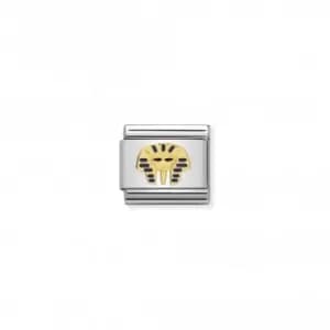 Nomination Composable Classic Gold Head Of Pharaoh Link 030262/15