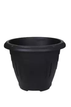 Whitefurze 43cm Venetian Round Planter, Black