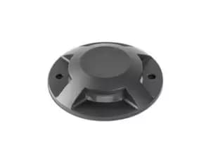 Loth Outdoor LED Recessed Ground Light Black 4x 3W 3000K IP67