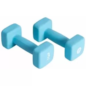 Pure2Improve Dumbbell Set 2x3 kg Neoprene Blue