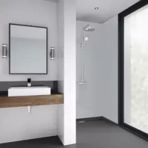 Mermaid Acrylic Matt Shower Wall Panel Urban 2440mm x 1200mm x 4mm in Grey