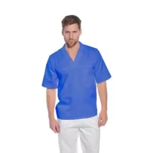 Portwest Mens Short Sleeved Bakers Shirt Royal Blue XL