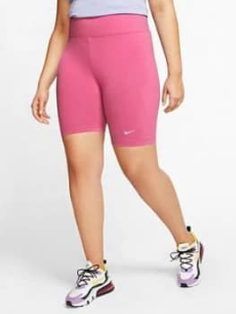 Nike NSW Leg-A-See Bike Shorts - Pink , Fuchsia, Size 18-20=1X, Women