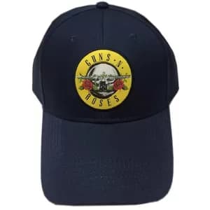 Guns N' Roses - Circle Logo Mens Baseball Cap - Navy Blue