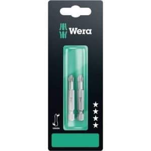Wera 855/4 TZ SB SiS Philips bit PZ 1 Tool steel hardened F 6.3 2 pcs