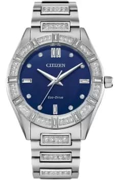 Ladies Citizen Eco-Drive Crystals Watch EM1020-57L