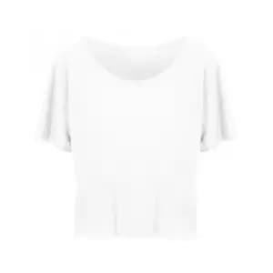Ecologie Womens/Ladies Daintree EcoViscose Cropped T-Shirt (L) (Arctic White)