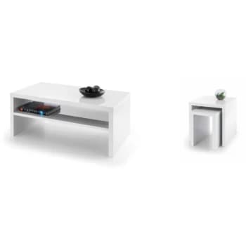 Erma - HIGH GLOSS COFFEE TABLE WHITE