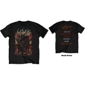 Slayer - Hellthrone 21/06/18 Iceland Event Mens X-Large T-Shirt - Black