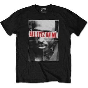 Tupac - All Eyez Unisex Large T-Shirt - Black