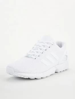 adidas Originals ZX Flux - White, Triple White, Size 10.5, Men