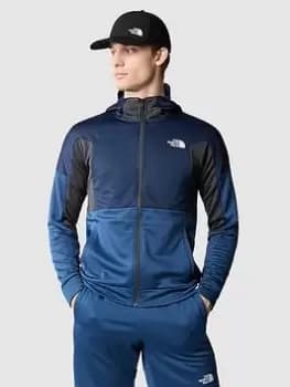 The North Face Mens Mountain Athletics Full Zip Fleece Jacket - Navy, Size S, Men