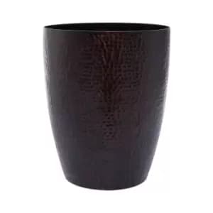 Interiors By Ph Hammered Aluminium Waste Bin - Dark Bronze