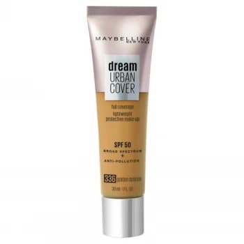 Maybelline Dream Urban Cover SPF50 Foundation 121ml (Various Shades) - 6 336 Golden Bronze