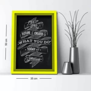 3550AHS-012 Multicolor Decorative Framed MDF Painting