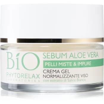 Phytorelax Laboratories Bio Sebum Aloe Vera Hydro - Gel Cream To Reduce Oily Skin 50ml