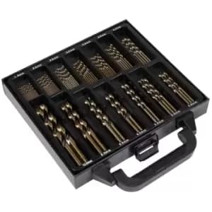 Sealey DBS99CB Drill Bit Set HSS Cobalt Fully Ground 99pc