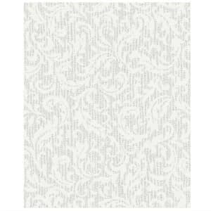 Boutique Cashmere Wallpaper - Silver