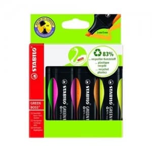 Stabilo Green Boss Highlighters Desk Set Pack of 4 607004