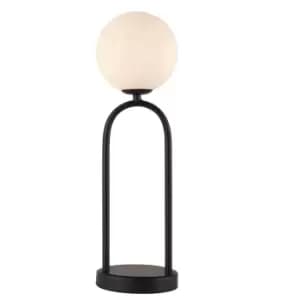 Motif 1 Light Table Lamp Matt Black, Matt Opal Glass