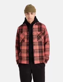 Wax London Whiting Overshirt (Foxham) - Red