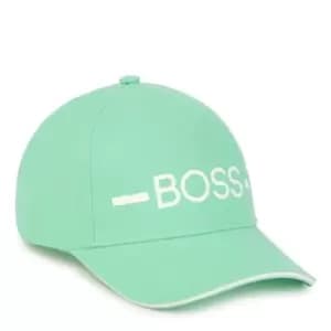 Boss Junior Print Logo Cap - Green