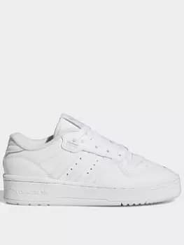adidas Originals Unisex Junior Rivalry Low Trainers - White, Size 5 Younger