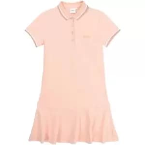 Boss Cotton pique polo dress - Pink