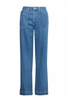 French Connection Shelby Denim Wide Leg Jeans Blue