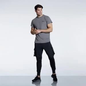 Everlast Everlast Embroidered T Shirt Mens - Grey
