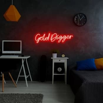 Gold Digger - Red Red Wall Lamp