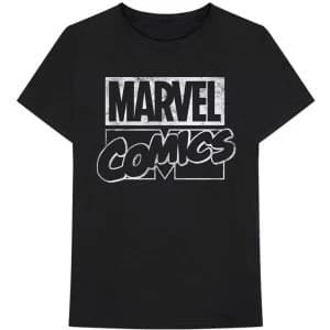 Marvel Comics - Logo Unisex Large T-Shirt - Black