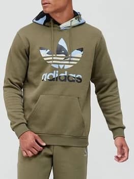 adidas Originals Camo Hoodie - Khaki Size M Men