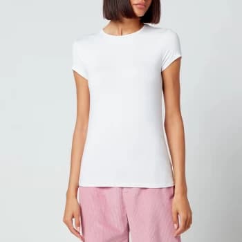 Ted Baker Womens Calmin Plain Fitted T-Shirt - White - UK 10