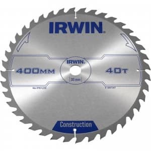 Irwin ATB Construction Circular Saw Blade 400mm 40T 30mm