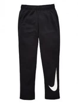 Nike Older Boys Dry Fleece Pant - Black White