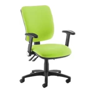 Dams MTO Senza High Back Operator Chair with Folding Arms - Belize Red
