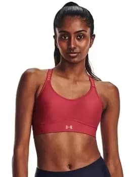 Under Armour Infinity Mid Covered Sports Bra - Red