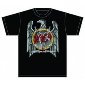 Slayer (Silver) Eagle Mens T Shirt: Large