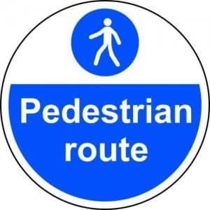 Spectrum Floor Graphics Pedestrian Route