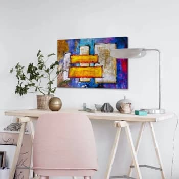 4570ABSC - 013 Multicolor Decorative Canvas Painting