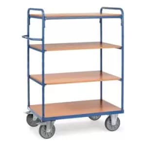 Slingsby Fetra Tall Melamine Shelf Trolleys With 4 Shelves, 1500mm Tall