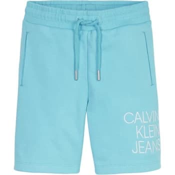 Calvin Klein Hybrid Logo Shorts - Bright Sky