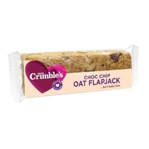 Mrs Crimbles Choc Chip Oat Flapjack 65g Pack of 18 A08028
