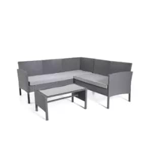 Outdoor Living Lakewood Grey 5 seat rattan corner set