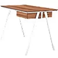 Nautilus Designs Workstation Bdw/I201/Wh-Wn Walnut White 1,200 (W) X 600 (D) X 730 (H) X 730 - 730 (H) Mm